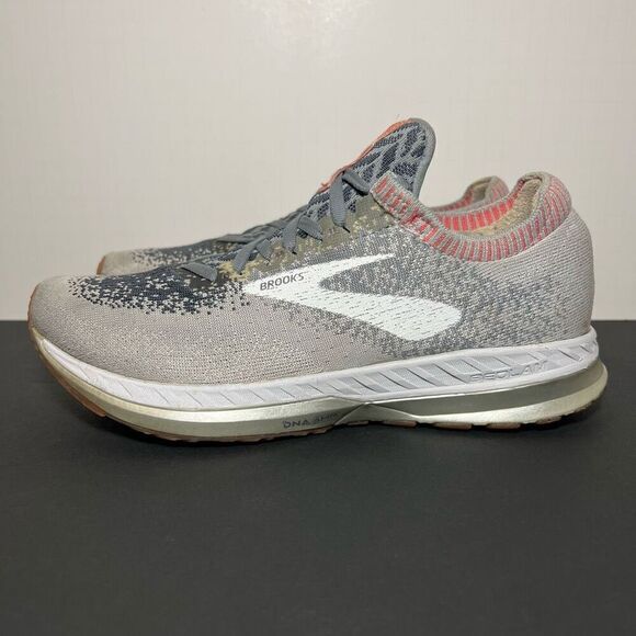 Womens BROOKS Bedlam Gray Running Shoes / Size 8.5 Medium - Picture 3 of 9